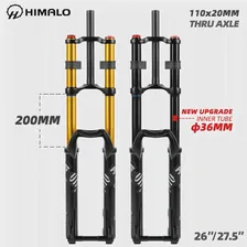 Вилка HIMALO MTB DH для горного велосипеда, ширина 110 мм, сквозная ось 27,5 мм, вилка 29ER 3,0 дюйма, двойная дорожная Велосипедная вилка 170 мм (art.: 3a36fc9c112)