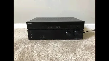 How to factory reset Sony STR-DH550 5.2 Home Theater Surround Receiver